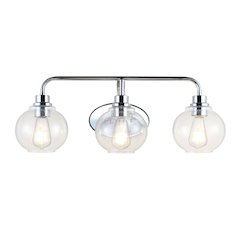 Sandrine Iron/Seeded Glass Cottage Rustic Led Vanity Light