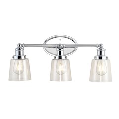 Beverly Iron/Seeded Glass Classic Cottage Led Vanity Light