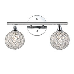 Maeve Iron/Glass Contemporary Glam Led Vanity Light