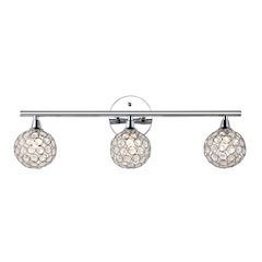 Maeve Iron/Glass Contemporary Glam Led Vanity Light