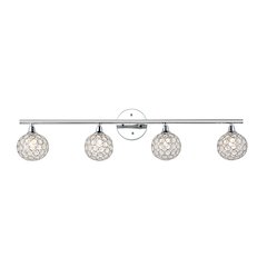 Maeve Iron/Glass Contemporary Glam Led Vanity Light