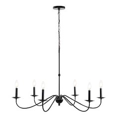 Wicklow Bohemian Farmhouse Iron Led Chandelier