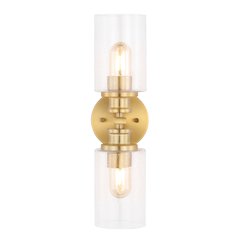 Jules Edison Cylinder Iron/Seeded Glass Farmhouse Contemporary Led Wall Sconce