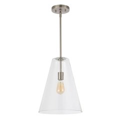 Arlo Mid Century Modern Iron/Seeded Glass Led Pendant
