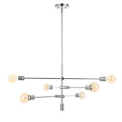 Atlas Modern Vintage Iron Arm Adjustable Led Chandelier