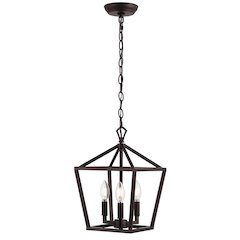 Pagodabulb Lantern Metal Led Pendant