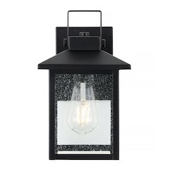 Bungalow Iron/Seeded Glass Rustic Traditionl Led Outdoor Lantern (Set Of 2)