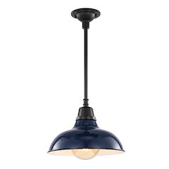 Jasper Farmhouse Industrial Indoor/Outdoor Iron Led Pendant