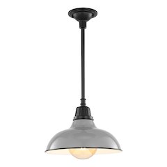 Jasper Farmhouse Industrial Indoor/Outdoor Iron Led Pendant