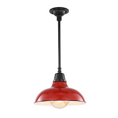 Jasper Farmhouse Industrial Indoor/Outdoor Iron Led Pendant