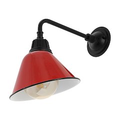 Industrial Indoor/Outdoor Iron Led Gooseneck Arm Outdoor Sconce