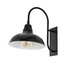 Industrial Indoor/Outdoor Iron Led Gooseneck Arm Outdoor Sconce