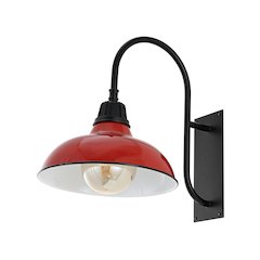 Industrial Indoor/Outdoor Iron Led Gooseneck Arm Outdoor Sconce