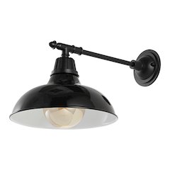 Industrial Indoor/Outdoor Iron Led Victorian Arm Outdoor Sconce