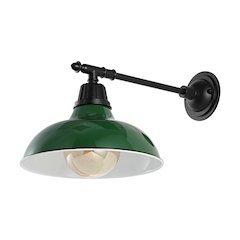 Industrial Indoor/Outdoor Iron Led Victorian Arm Outdoor Sconce