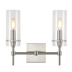 Cato Bohemian Farmhouse Iron/Glass Led Vanity