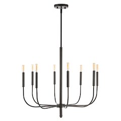 Amoros Modern Mid Century Iron Led Chandelier