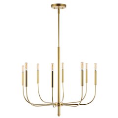 Amoros Modern Mid Century Iron Led Chandelier