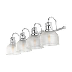 Virginia 4-Light Metal/Glass Led Vanity Light