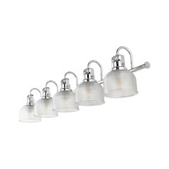 Virginia 5-Light Metal/Glass Led Vanity Light