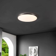Astrid 1-Light Modern Minimalist Iron Circle Integrated Led Flush Mount