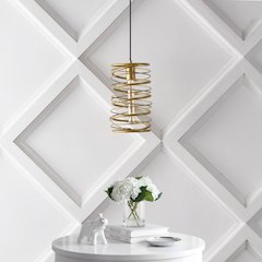 Helisa 1-Light Modern Contemporary Iron Spiral Led Pendant