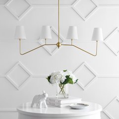 Signe 4-Light Classic Minimalist Iron Linear Led Pendant