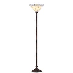 Moore Tiffany Style Torchiere Led Floor Lamp