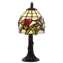 Hummingbird Tiffany Style Led Table Lamp