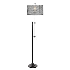 Noah Modern Industrial Iron Height Adjustable Led Floor Lamp