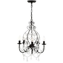 Maura Crystal/Metal Led Chandelier