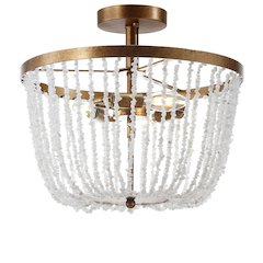 Georgian Stonemetal Led Flush Mount