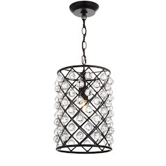 Gabrielle Crystal/Metal Led Pendant