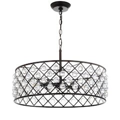 Gabrielle Crystal/Metal Led Pendant