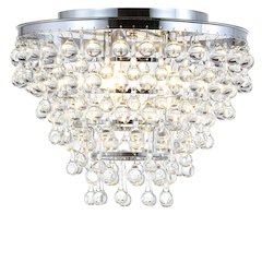 Toronto Metal/Crystal Led Flush Mount