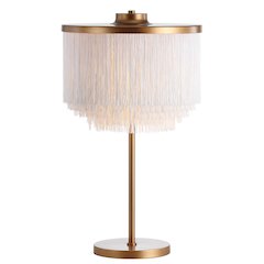 Coco Fringedmetal Led Table Lamp
