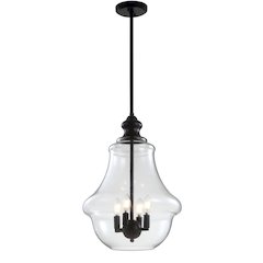 Adam Adjustable Metal/Glass Led Pendant