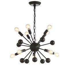 Orbit Adjustable Iron Modern Industrial Sputnik Led Chandelier