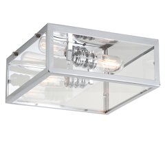 Grayson Metal/Glass Led Flush Mount