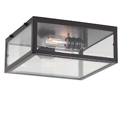 Grayson Metal/Glass Led Flush Mount