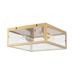 Grayson Metal/Glass Led Flush Mount