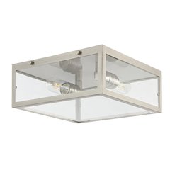 Grayson Metal/Glass Led Flush Mount