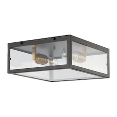 Grayson Metal/Glass Led Flush Mount