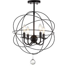 Alma Metal Led Flush Mount