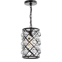 Gabrielle Crystal/Metal Led Pendant