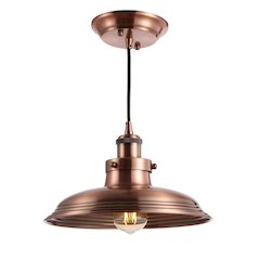 Bedford Adjustable Iron Industrial Rustic Led Pendant