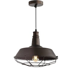 Farmhouse Adjustable Industrial Metal Led Pendant