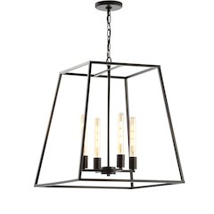 Hutson Iron Modern Angled Led Chandelier