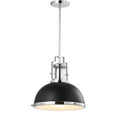 Homer Modern Industrial Iron Led Dome Pendant