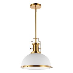 Homer Modern Industrial Iron Led Dome Pendant